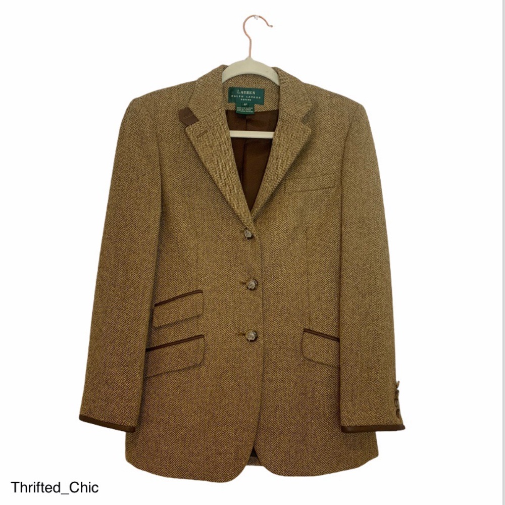 Ralph Lauren Tweed Vintage Equestrian Blazer